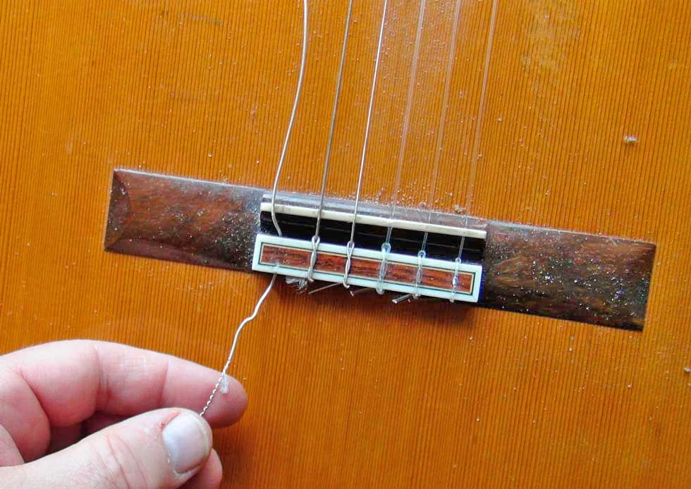 Removing String From a Nylong String Guitar