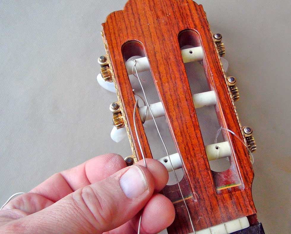 Removing String from a Nylon String Guitar