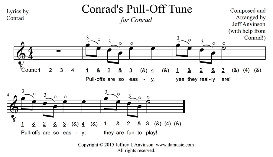 Conrad's Pull-Off Tune, Copyright 2015 Jeffrey Anvinson