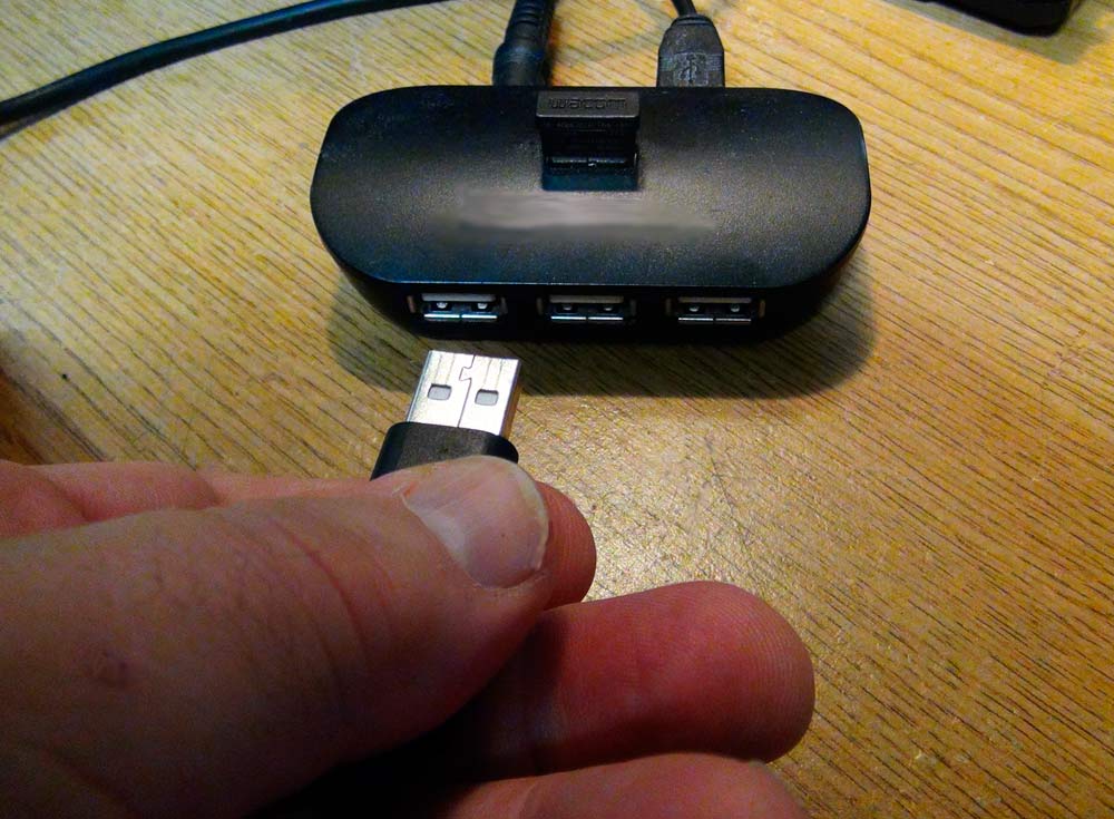 Plug USB End of Rocksmith Cable into Computer